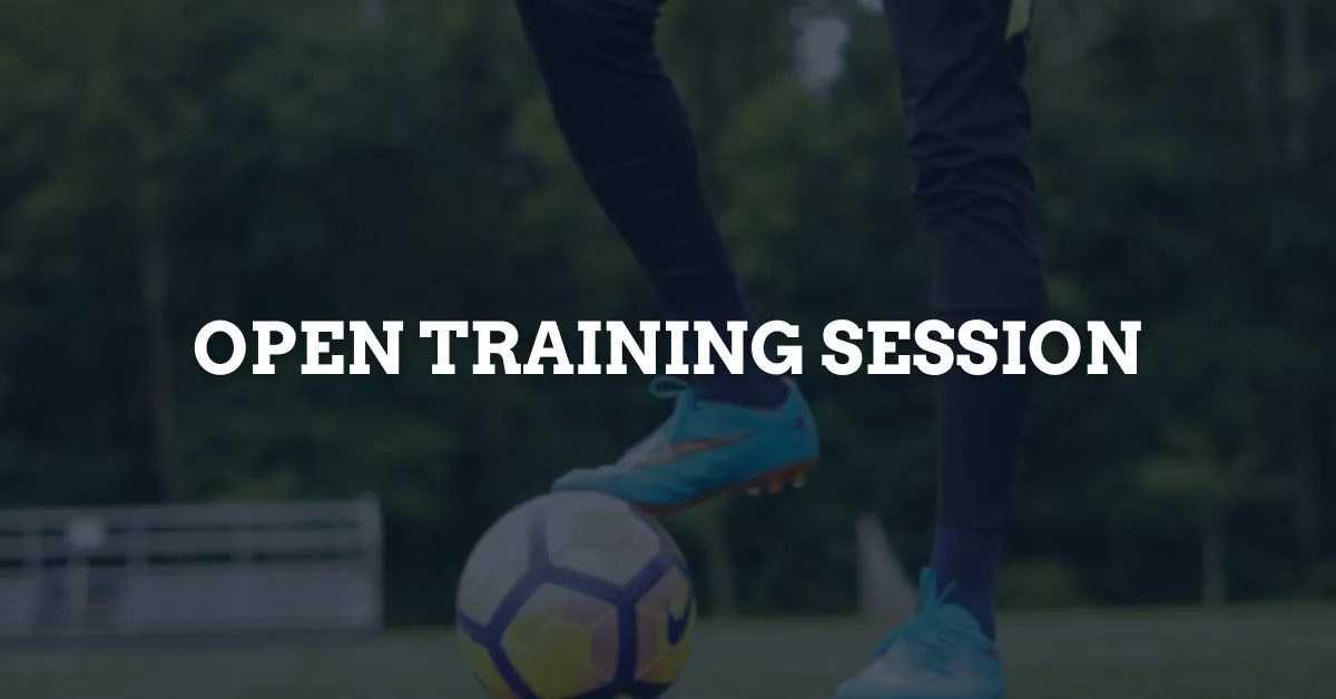 Open Training Session to be held for 16-22 year olds