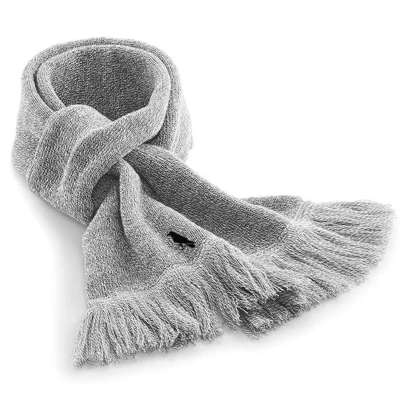 RAVENS Knitted Scarf [GREY]