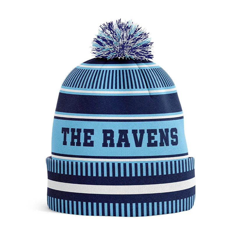 Ravens Bobble Hat (Blue)