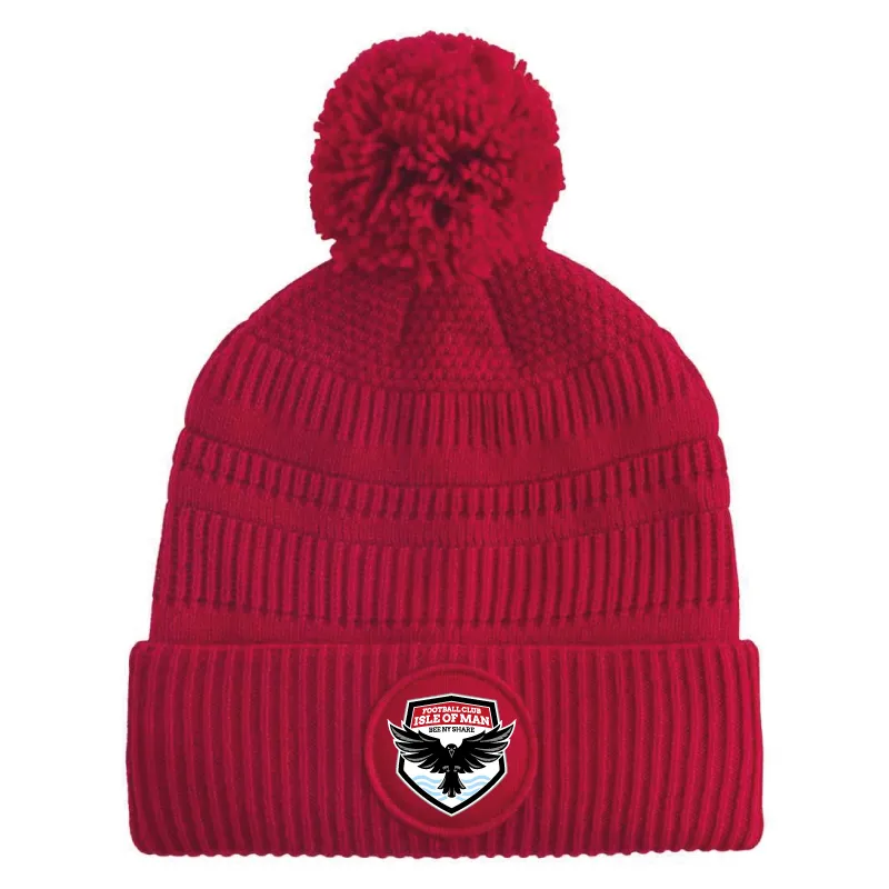 FCIOM Fleeced Bobble Hat [Red]
