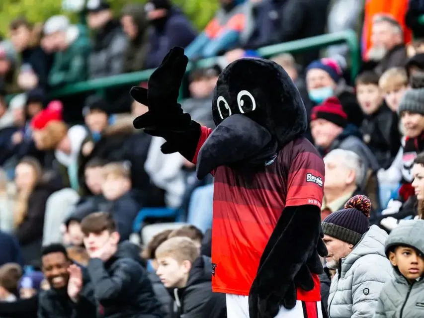 Raymond the Raven - FC Isle of Man Mascot