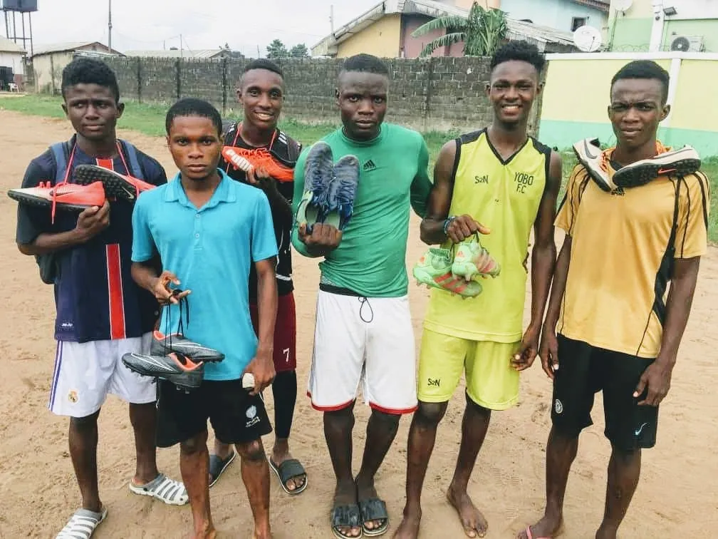 Donate your unwanted football boots to Nigeria at our home games with BallaBoots