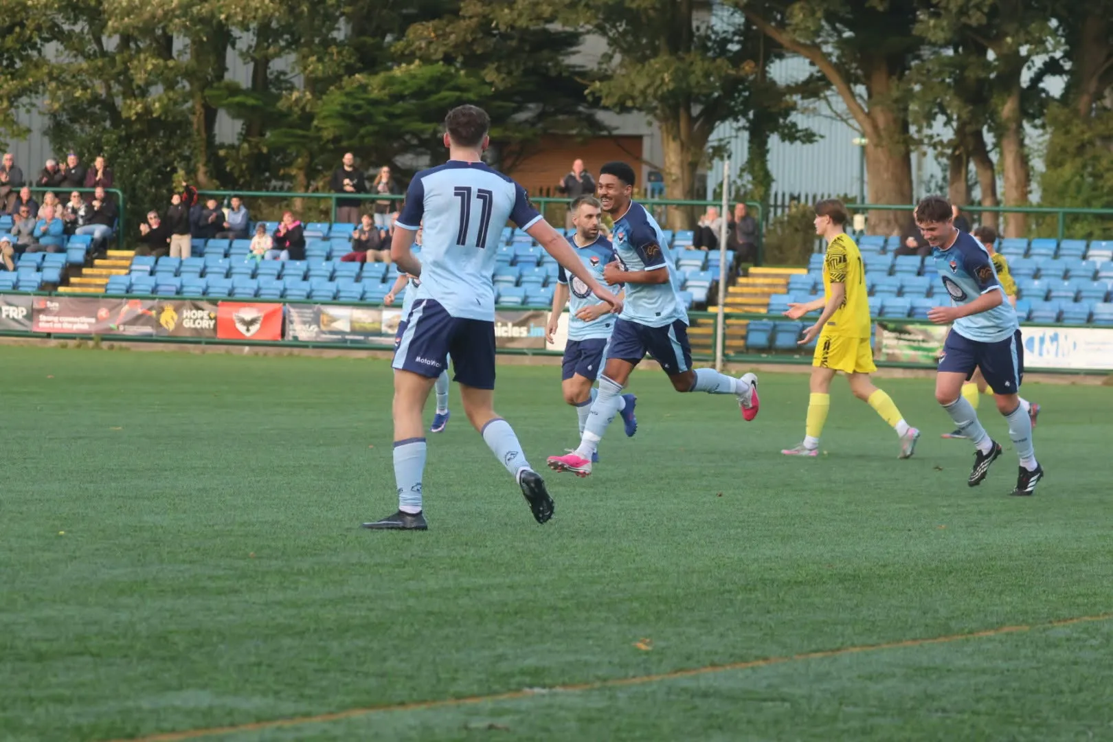 Adam Adebiyi scored a hat trick